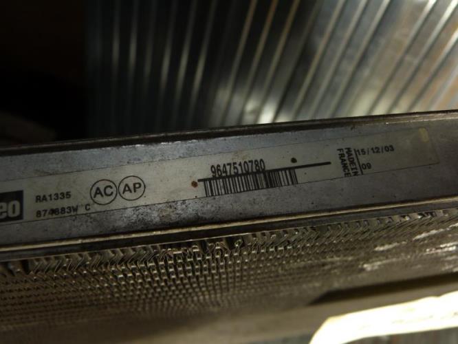 Radiateur eau PEUGEOT 206 PHASE 1 Diesel