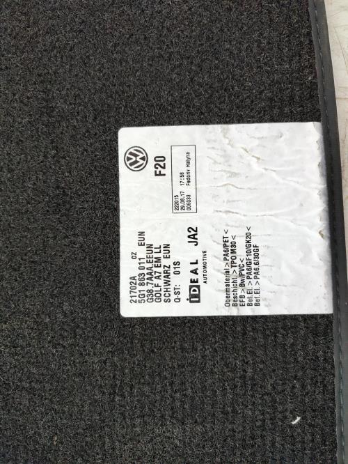 Tapis de sol VOLKSWAGEN GOLF 7 PHASE 2 Diesel