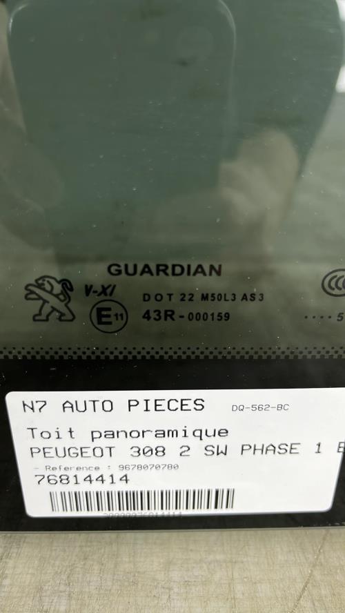 Toit panoramique PEUGEOT 308 2 SW PHASE 1 BREAK Essence