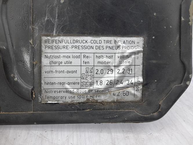 Trappe d'essence VOLKSWAGEN GOLF 2 Diesel