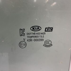 Vitre arriere droit KIA PICANTO 2 PHASE 1 Essence