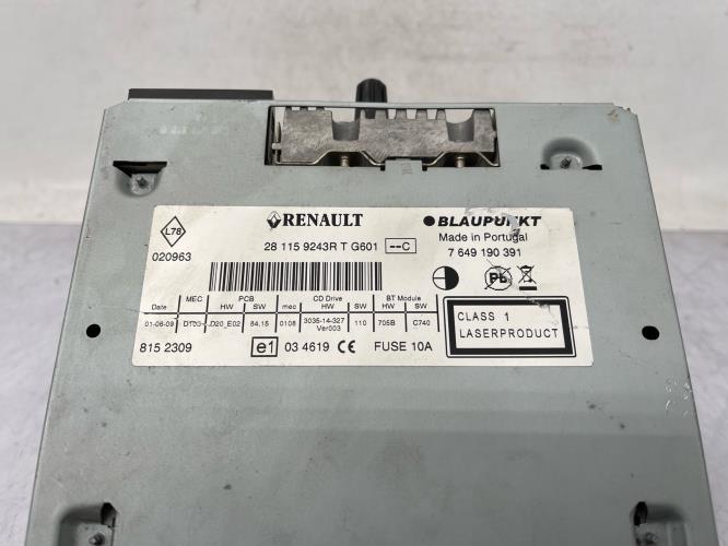 Autoradio d'origine RENAULT GRAND SCENIC 3 PHASE 1 Diesel